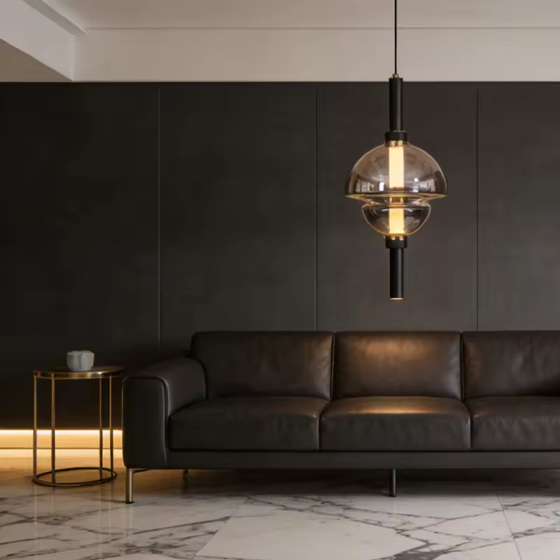 Modern Luxury Living Room Chandelier Light Hotel Fancy Pendant Lights Crystal Glass Pendant Lamp