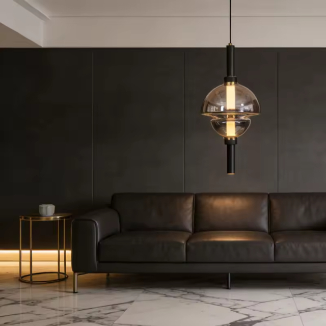 Modern Luxury Living Room Chandelier Light Hotel Fancy Pendant Lights Crystal Glass Pendant Lamp