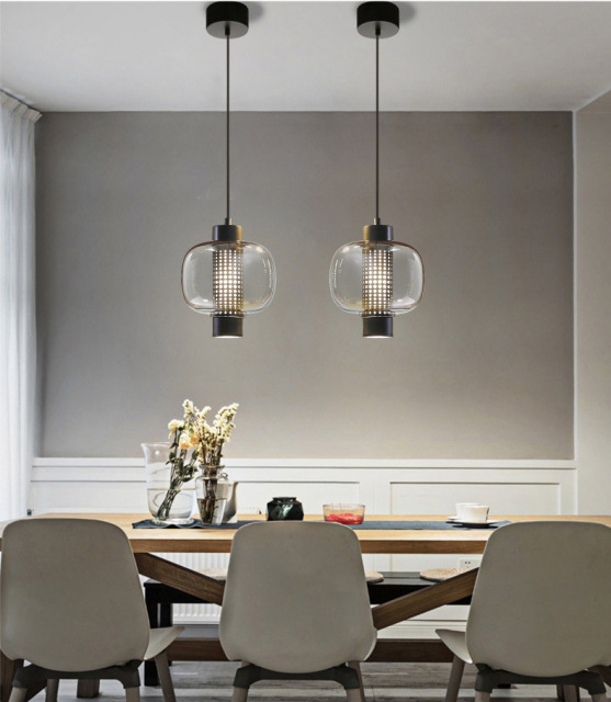 Simple Glass Art Chandelier Italian Creative Designer Living Room Study Bedroom Restaurant Chandelier Pendant Light