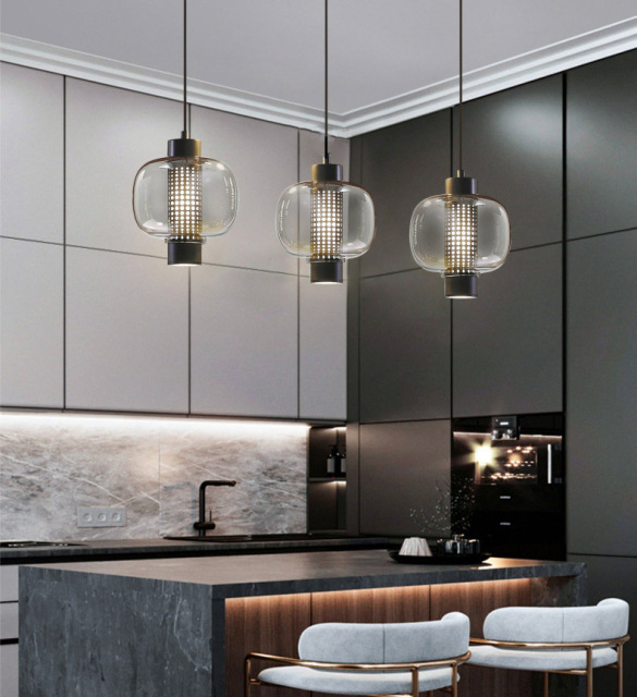 Simple Glass Art Chandelier Italian Creative Designer Living Room Study Bedroom Restaurant Chandelier Pendant Light