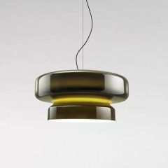 European Style Art Design Glass LED Chandelier Luxury Round Glass Pendant Light for Bedroom Hotel Decor