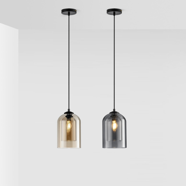 Modern Minimalist Glass Chandelier Creative Round Glass Chandelier Pendent Light for Living Room Bedroom Headboard