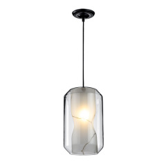 Modern Glass Pendant Light Luxury Hanging Lamp with Transparent Shade for Dining Room Living Room Hotel