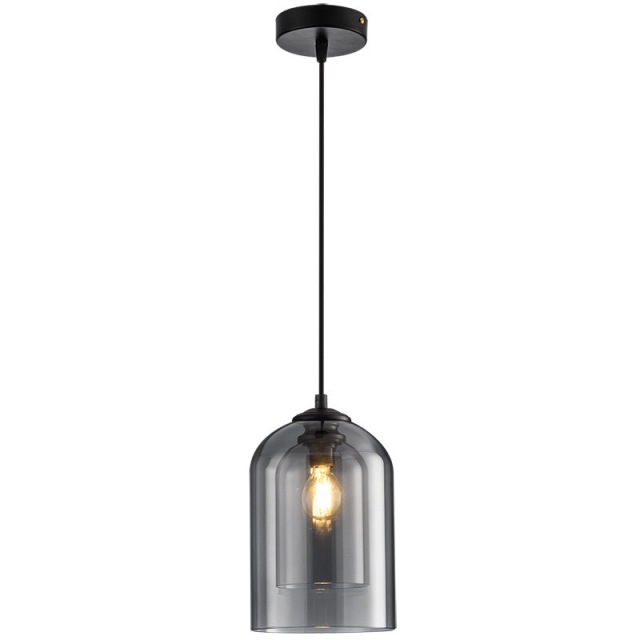 Modern Minimalist Glass Chandelier Creative Round Glass Chandelier Pendent Light for Living Room Bedroom Headboard