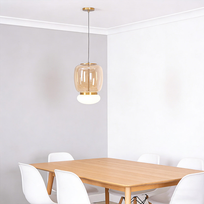 Modern Nordic Hanging Lamp Indoor Home Decor Glass Pendant Lights Fixtures for Kitchen Restaurant Dining Room