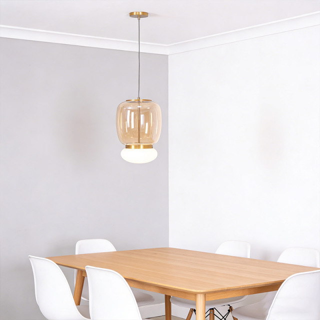Modern Nordic Hanging Lamp Indoor Home Decor Glass Pendant Lights Fixtures for Kitchen Restaurant Dining Room