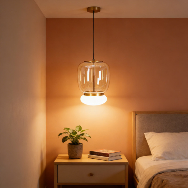 Modern Nordic Hanging Lamp Indoor Home Decor Glass Pendant Lights Fixtures for Kitchen Restaurant Dining Room