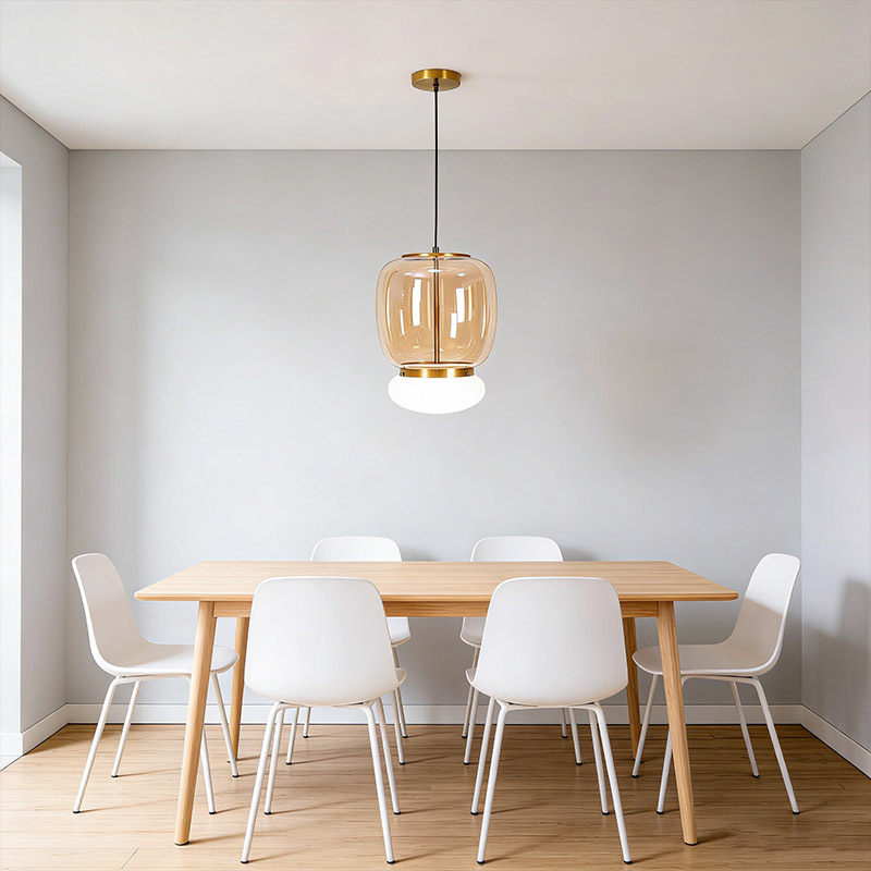 Modern Nordic Hanging Lamp Indoor Home Decor Glass Pendant Lights Fixtures for Kitchen Restaurant Dining Room