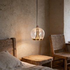 Italy Minimalist Dining Room Pendant Lamp Modern New High-class Art Glass Bedroom Bar Pendant Lamp
