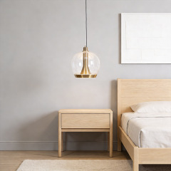 Italy Minimalist Dining Room Pendant Lamp Modern New High-class Art Glass Bedroom Bar Pendant Lamp