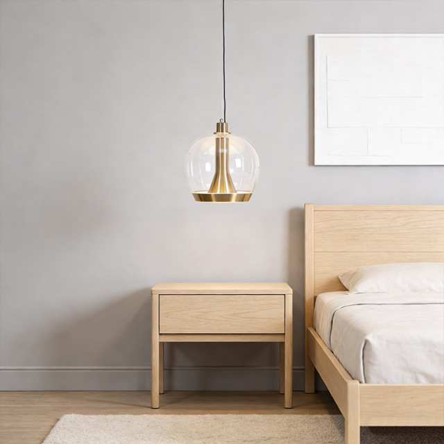 Italy Minimalist Dining Room Pendant Lamp Modern New High-class Art Glass Bedroom Bar Pendant Lamp