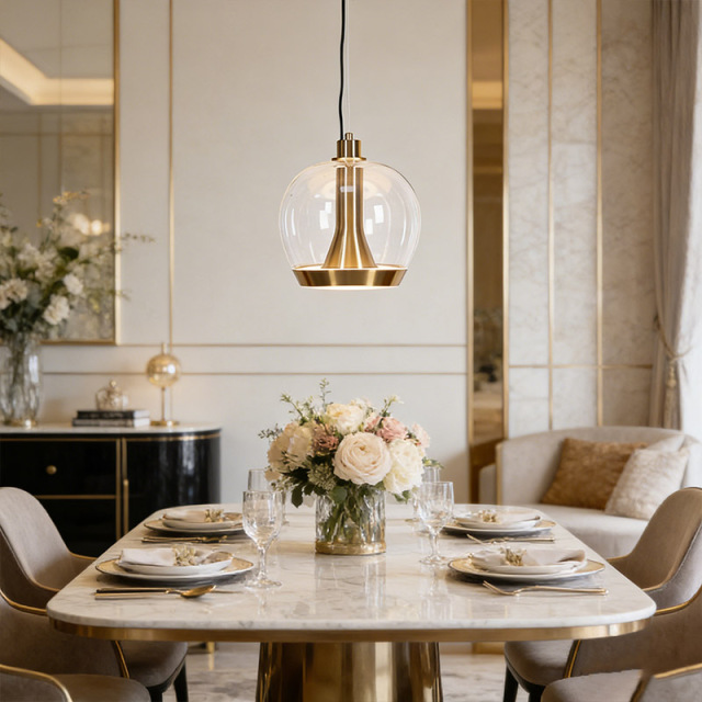 Italy Minimalist Dining Room Pendant Lamp Modern New High-class Art Glass Bedroom Bar Pendant Lamp