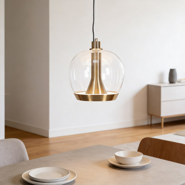 Italy Minimalist Dining Room Pendant Lamp Modern New High-class Art Glass Bedroom Bar Pendant Lamp