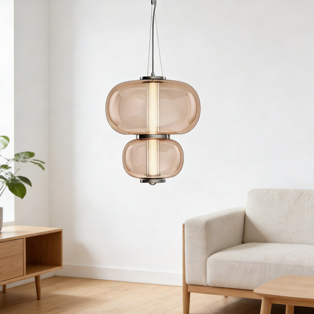 Nordic Creative Design Cafe Restaurant Postmodern Lobby Exhibition Hall Bar Staircase Home Decor Chandelier Glass Pendant Light