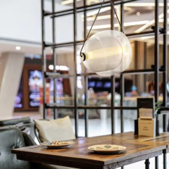 Italian Postmodern Restaurant Glass Pendant Light Nordic Creative Personality Coffee Shop Bar Modern Decorative Hanging Lamp