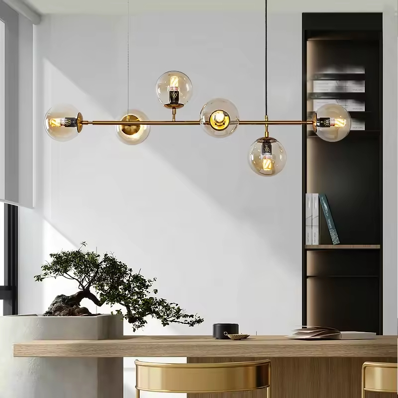 Modern LED Pendant Lights Home Decor Living Room Fixture Kitchen Lighting Glass Hanging Lamp Dining Room Restaurant Lights