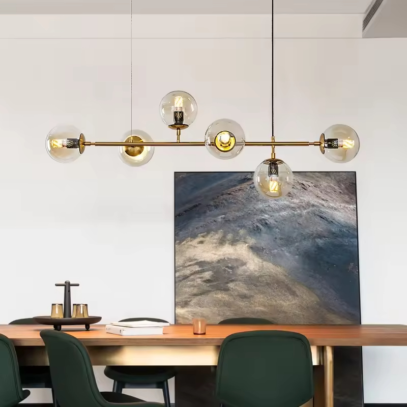 Modern LED Pendant Lights Home Decor Living Room Fixture Kitchen Lighting Glass Hanging Lamp Dining Room Restaurant Lights
