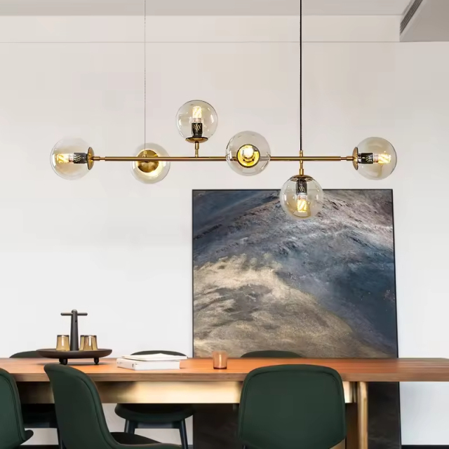 Modern LED Pendant Lights Home Decor Living Room Fixture Kitchen Lighting Glass Hanging Lamp Dining Room Restaurant Lights