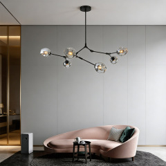 Postmodern Luxury LED Pendant Light for Bedroom Dining Room Home Decor Glass Bubble Chandelier
