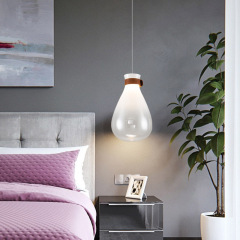 Modern Minimalist Nordic Creative Bedroom Simple Hanging Light Dining Room Glass Drifting Bottle Pendant Lamp