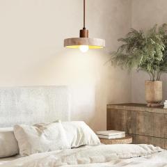 Wabi-sabi Japanese Restaurant Dining Room Lamp Natural Stone Designer Fixture Travertine Pendant Light