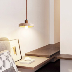 Wabi-sabi Japanese Restaurant Dining Room Lamp Natural Stone Designer Fixture Travertine Pendant Light