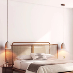 Nordic-Style Bedroom Headboard Hanging Light Dining Bar Island Kitchen Creative Travertine Pendant Light