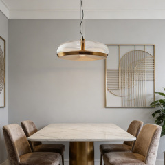 Modern Style Glass Iron LED Pendant Lamp for Home Decor Lighting Indoor Hotel Kitchen Pendant Light