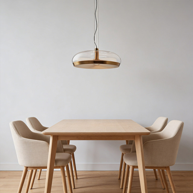 Modern Style Glass Iron LED Pendant Lamp for Home Decor Lighting Indoor Hotel Kitchen Pendant Light