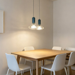 Nordic Design Glass Hangning Lamp Minimalsit Home Bedside Marble Stone Led Decorative Pendant Lamp for Kitchen Living Room