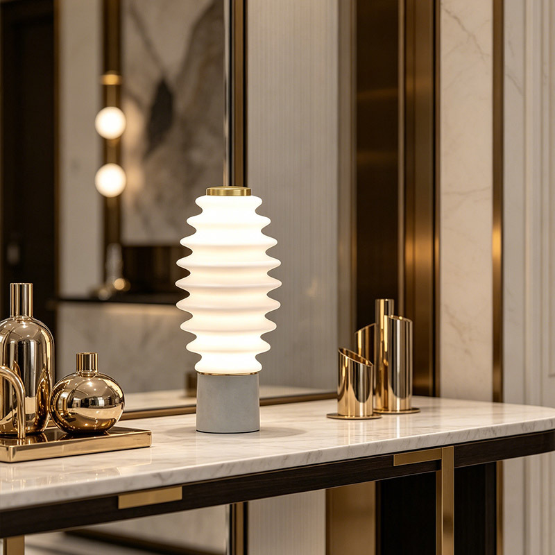 Nordic Modern Creative Table Lamp Simple Luxury Glass Reading Lamp for Living Room Bedroom Bedside Study Decoration Desk Lamp