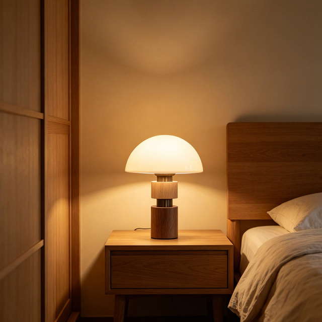 Nordic Modern Creative Table Lamp Simple Luxury Glass Reading Lamp for Living Room Bedroom Bedside Study Decoration Desk Lamp