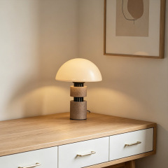 Nordic Modern Creative Table Lamp Simple Luxury Glass Reading Lamp for Living Room Bedroom Bedside Study Decoration Desk Lamp