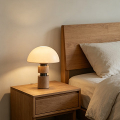 Nordic Modern Creative Table Lamp Simple Luxury Glass Reading Lamp for Living Room Bedroom Bedside Study Decoration Desk Lamp