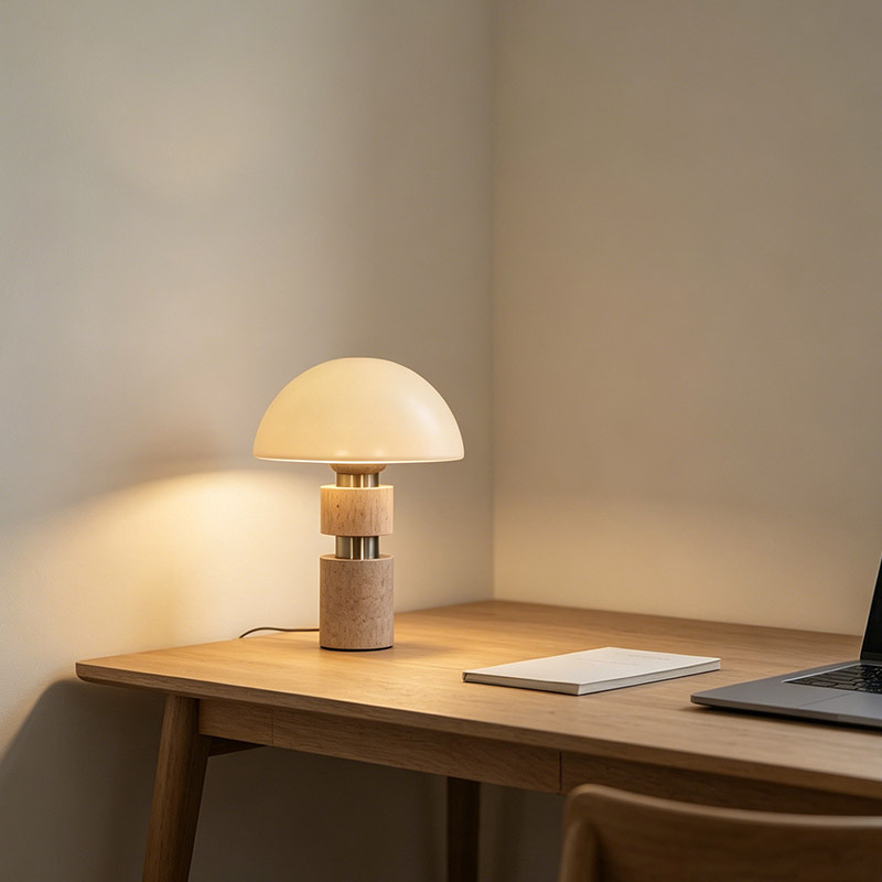 Nordic Modern Creative Table Lamp Simple Luxury Glass Reading Lamp for Living Room Bedroom Bedside Study Decoration Desk Lamp