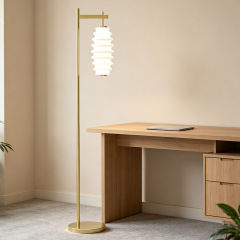 Nordic Minimalist Metal Floor Lamp Living Room Sofa Side Metal Glass Standing Floor Lamp for Bedside
