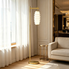 Nordic Minimalist Metal Floor Lamp Living Room Sofa Side Metal Glass Standing Floor Lamp for Bedside