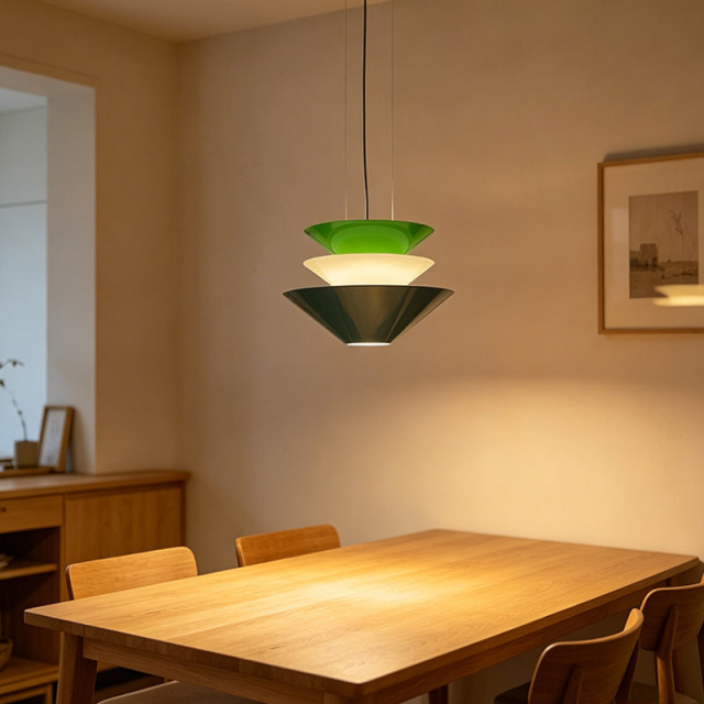 Creative Design Acrylic Hanging Lamp Cafe Restaurant Kitchen Dining Room Colorful Stacked Pendant Light