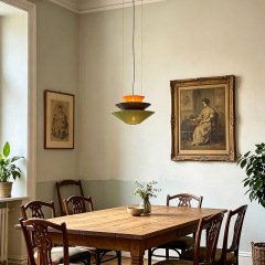 Modern Restaurant Pendant Lamp Three-tier Color-block Acrylic Dining Table LED Hanging Lamp for Kitchen Island