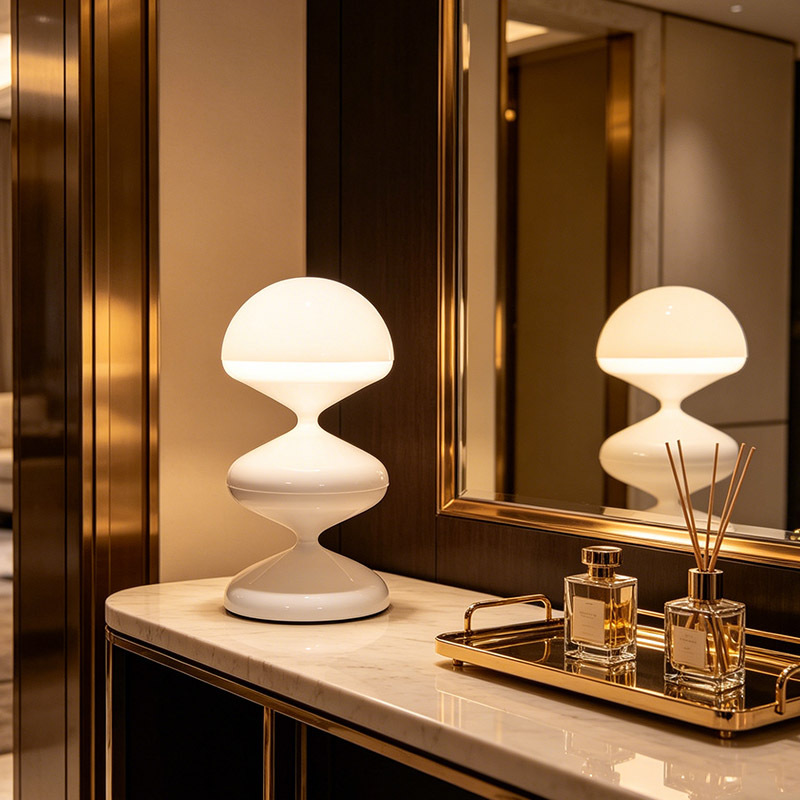 Nordic Art Design Table Light Hotel Bedside Living Room Sofa Side Acrylic Small Reading Table Lamp for Indoor decorative