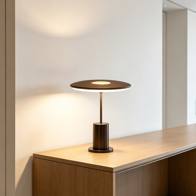 Creative Modern Design Hotel Table Light Home Decor Aluminium LED Round Round Nordic Decorative Table Lamp