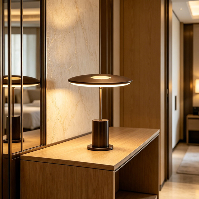 Creative Modern Design Hotel Table Light Home Decor Aluminium LED Round Round Nordic Decorative Table Lamp