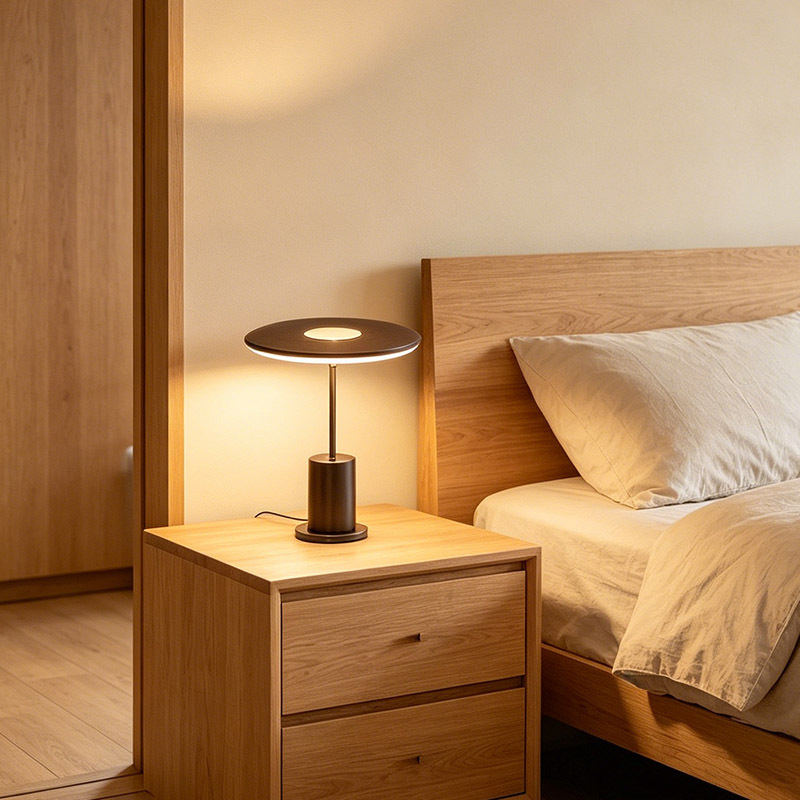 Creative Modern Design Hotel Table Light Home Decor Aluminium LED Round Round Nordic Decorative Table Lamp