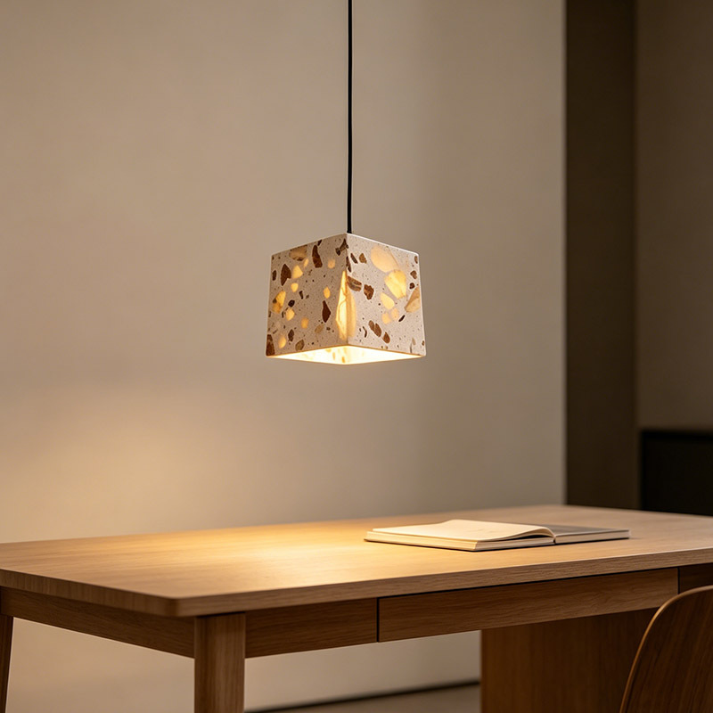 Scandinavian Simple Modern Terrazzo Ceiling lamp Creative Bar Restaurant Bedside Small Chandelier Pendant Light