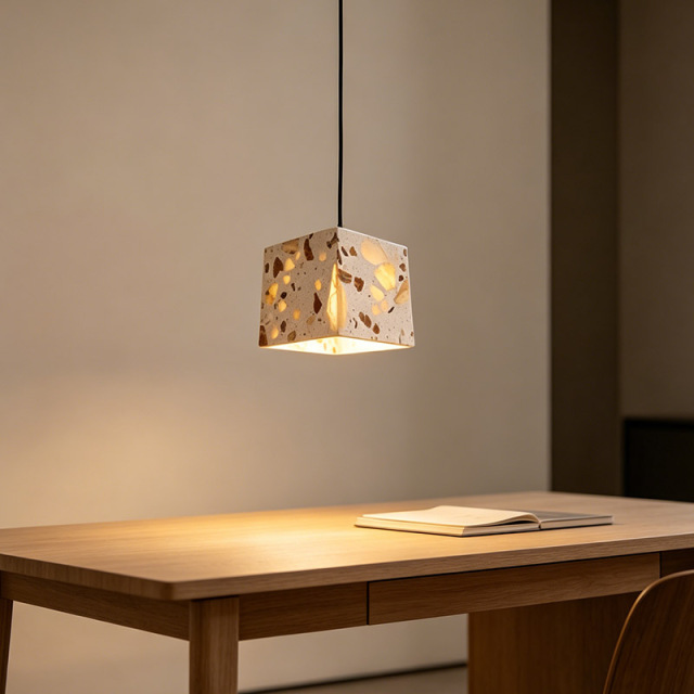 Scandinavian Simple Modern Terrazzo Ceiling lamp Creative Bar Restaurant Bedside Small Chandelier Pendant Light