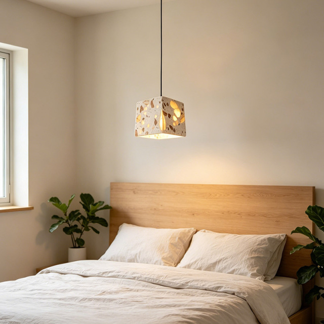 Scandinavian Simple Modern Terrazzo Ceiling lamp Creative Bar Restaurant Bedside Small Chandelier Pendant Light