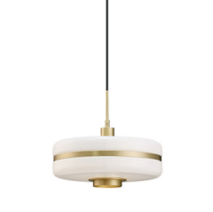 Nordic Modern Dining Room Restaurant Glass Chandelier Brass Gold White Glass Shade Round Aluminum Ceiling Pendant Lamp