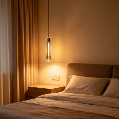 Modern Luxury Restaurant Chandelier Minimalist Design Bedside Dining Room Small Crystal Pendant Light