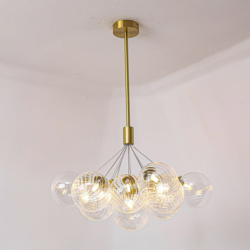 American Style Modern LED Glass Pendant Lamps Hotel Home Dining Room Decorative G9 Bubble Ball Chandelier