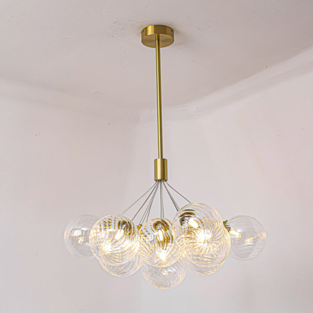 American Style Modern LED Glass Pendant Lamps Hotel Home Dining Room Decorative G9 Bubble Ball Chandelier